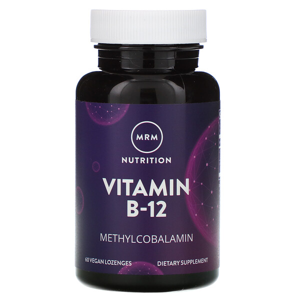 MRM, Nutrition, Vitamina B-12, 60 Pastilhas Veganas