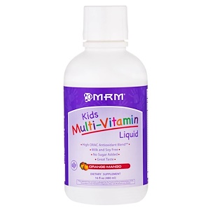 MRM, Детский жидкий мультивитамин, апельсин-манго, 16 жидк. унц. (480 мл)