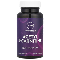 Nutrition, ацетил-L-карнітин, 60 веганських капсул