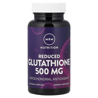 MRM Nutrition, Намален глутатион, 500 mg, 60 вегански капсули