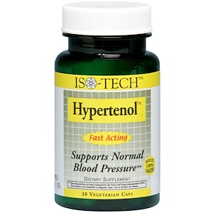 Отзывы о МРМ, Iso-Tech, Hypertenol, 30 Veggie Caps