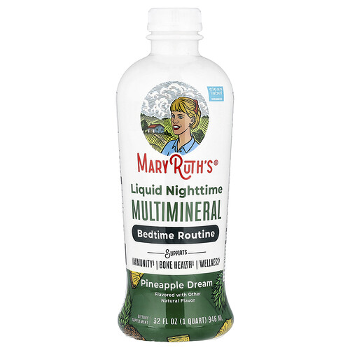 MaryRuth's, Liquid Nighttime Multimineral, Liquid Nighttime Multimineral, Ananas-Traum, 946 ml (32 fl. oz.)