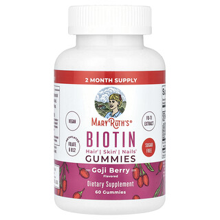 MaryRuth's, Biotin gumicukor, Goji bogyó, 60 gumicukor
