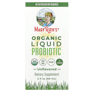 MaryRuth's, Biologische vloeibare probiotica, ongeparfumeerd, 60 ml