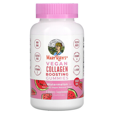 

MaryRuth Organics Vegan Collagen Boosting Gummies Watermelon 90 Gummies