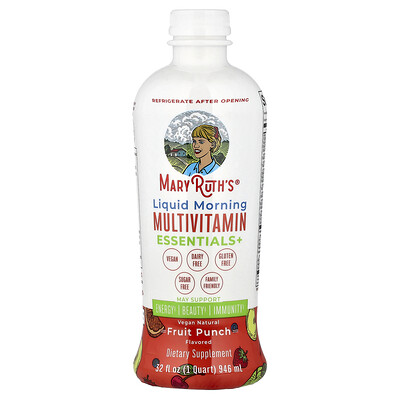 Photos - Vitamins & Minerals OZ Racing MaryRuth's, Liquid Morning Multivitamin Essentials+, Fruit Punch, 32 fl oz MRO-00837 (946 ml)