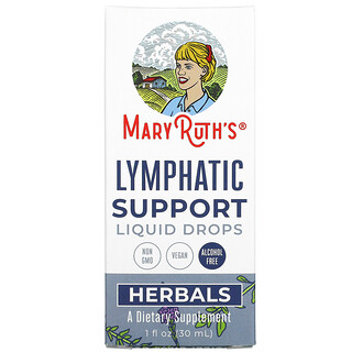 MaryRuth Organics, Herbals, жидкие капли для поддержки лимфатической системы, без спирта, 30 мл (1 жидк. Унция)
