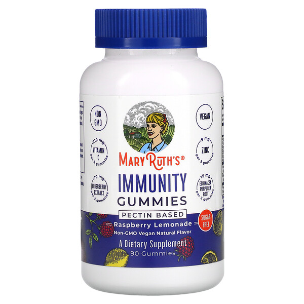 Immunity Gummies, Pectin Based, Raspberry Lemonade, 90 Gummies
