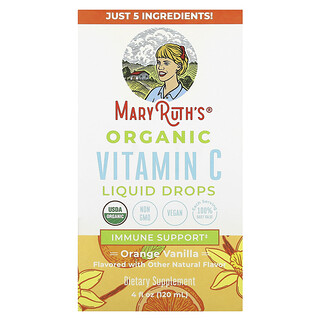 MaryRuth's, Bio C-vitamin folyékony cseppek, narancs-vanília, 120 ml