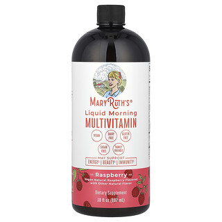MaryRuth's, Suplemento multivitamínico líquido matutino, Frambuesa, 887 ml (30 oz. líq.)