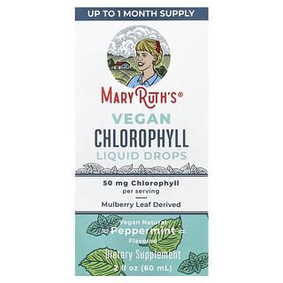 MaryRuth's, Vegan Chlorophyll Liquid Drops, Peppermint, 2 fl oz (60 ml)