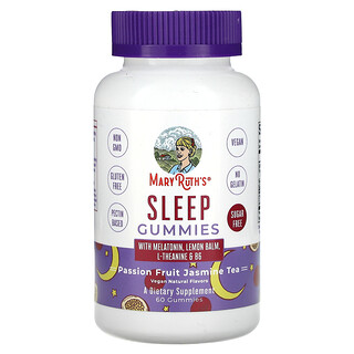 MaryRuth's, Sleep Gummies, Passion Fruit Jasmine Tea, 60 Gummies