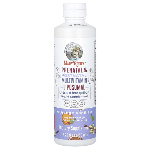 MaryRuth's, Prenatal & Postnatal Multivitamin Liposomal, liposomale Pränatal- und Postnatal-Multivitamine, Orange-Vanille, 450 ml (15,22 fl. oz.)