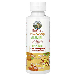 MaryRuth's, Megadoze vitamina C liposomski, citrusi + vanilija, 7,6 tečnih oz (225 ml)