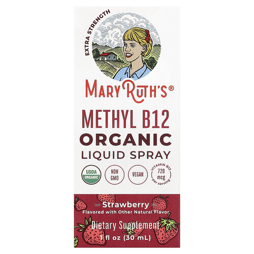 MaryRuth's, Bio-Methyl B12 Flüssigspray, Erdbeere, 30 ml