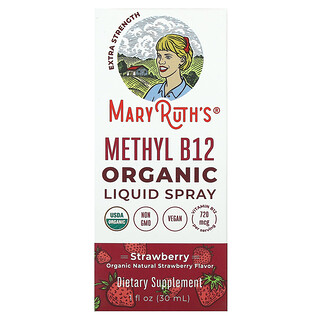 MaryRuth's, Organic Methyl B12 Liquid Spray, Strawberry, 720 mcg, 1 fl oz (30 ml)