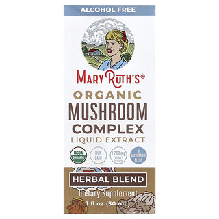 MaryRuth's, Organic Mushroom Complex Liquid Extract, Alcohol Free, 1 fl oz (30 ml)