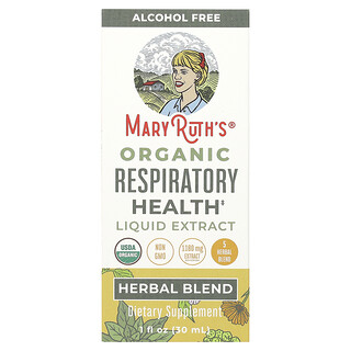 MaryRuth's, Organic Respiratory Health Liquid Extract、アルコールフリー、1,180mg、30ml（1液量オンス）