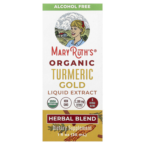 MaryRuth's, Bio-Kurkuma-Gold-Flüssigextrakt, alkoholfrei, 30 ml