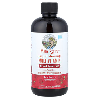 MaryRuth's, Liquid Morning Multivitamin, Hallon, 15.22 fl oz (450 ml)