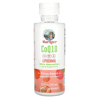 MaryRuth's, CoQ10（コエンザイムQ10）リポソーム、シトラスピーチ、225ml（7.6液量オンス）