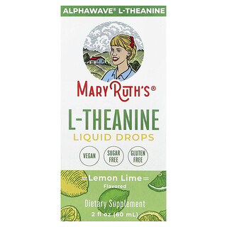 MaryRuth's, L-teanin flytande droppar, citronlime, 60 ml