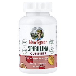 MaryRuth's, Spirulina Gummies, Strawberry Lemonade, 90 Gummies