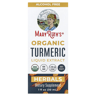 MaryRuth's, Extracto líquido de cúrcuma orgánica, Sin alcohol, 1190 mg, 30 ml (1 oz. líq.)