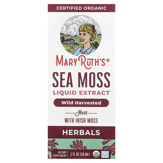 MaryRuth's, Flüssiger Bio-Knorpeltang-Extrakt, Irish Moss, alkoholfrei, 1.140 mg, 30 ml