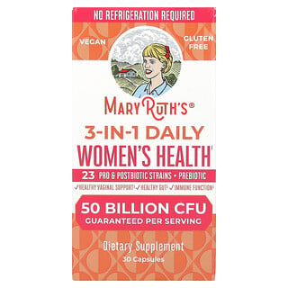 MaryRuth's, 3-in-1 Daily Women's Health , 50 Miliar CFU, 30 Kapsul