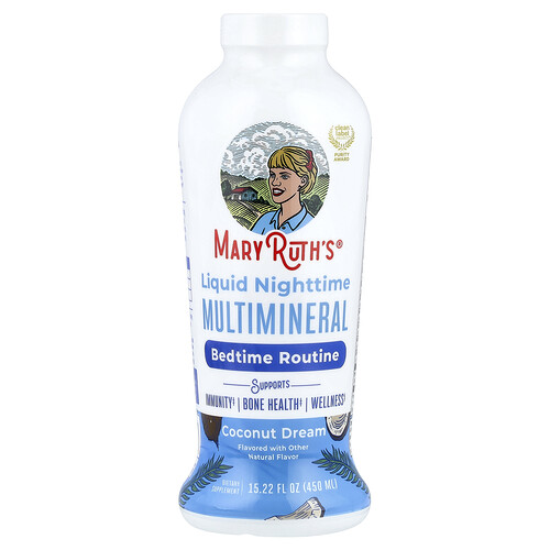 Maryruth's Liquid Nighttime Multimineral, Coconut Dream , 15.22 fl oz (450 ml)
