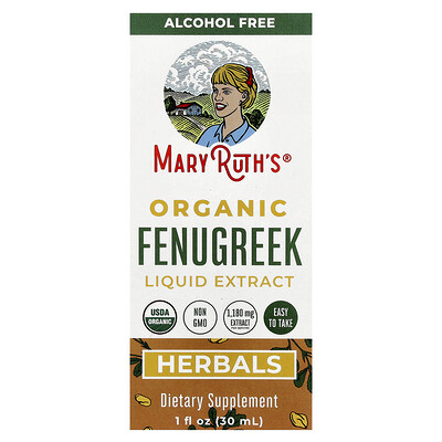 MaryRuth's, Extracto líquido de fenogreco orgánico, 30 ml (1 oz. líq.)
