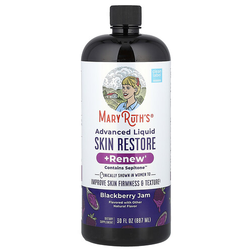 MaryRuth's, Advanced Liquid Skin Restore + Renew, Blackberry Jam, 30 fl oz (887 ml)