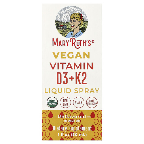 Maryruth's - Spray De Vitaminas D3 Y K2 Sin Sabor De Mary Ruth, 30 Ml - Imagen 3