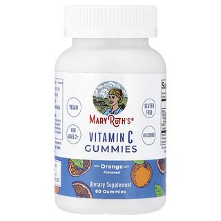 MaryRuth's, Gommes à la vitamine C, À partir de 2 ans, Orange, 60 gommes (125 mg par gomme)