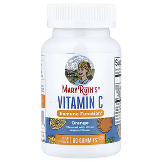 MaryRuth's, C-vitaminos gumicukor, narancs, 60 gumicukor (gumiánként 125 mg)