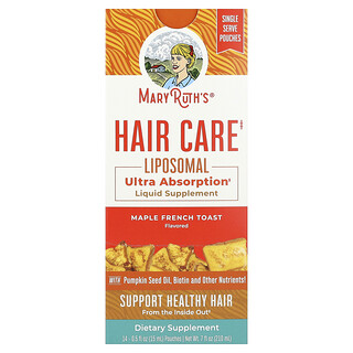 MaryRuth's, Hair Care Liposomal, Maple French Toast, 14 Pouches, 0.5 fl oz (15 ml) Each
