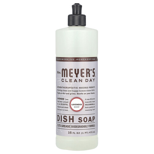 Mrs. Meyers Clean Day Dish Soap, Lavender, 16 fl oz (473 ml)