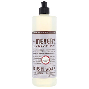 Отзывы о Мрс Мэйерс Клин Дэй, Dish Soap, Lavender Scent, 16 fl oz (473 ml)