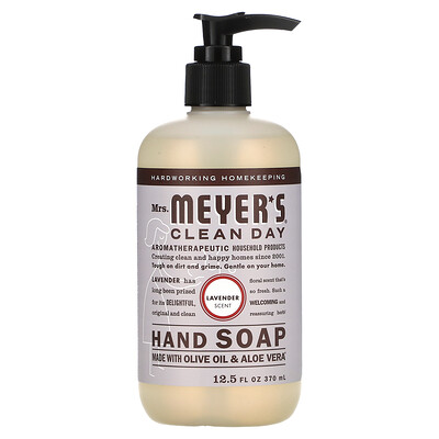 Mrs. Meyers Clean Day Мыло для рук, с ароматом лаванды, 370 мл (12,5 жидк. Унции)