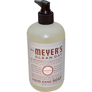 Mrs. Meyers Clean Day, Жидкое мыло для рук, с запахом лаванды, 12,5 жидких унции (370 мл)