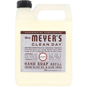 Отзывы о Мрс Мэйерс Клин Дэй, Liquid Hand Soap Refill, Lavender Scent, 33 fl oz (975 ml)