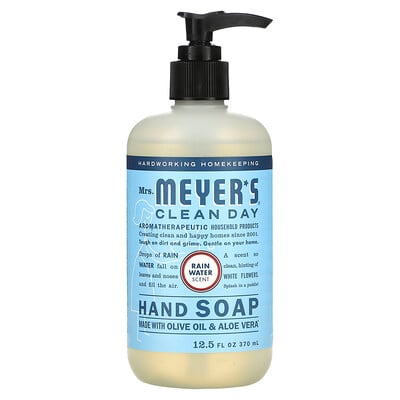 Купить Mrs. Meyers Clean Day Мыло для рук, дождевая вода, 370 мл (12, 5 жидк. Унции)