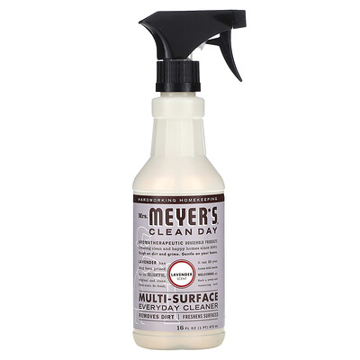 Mrs. Meyers Clean Day, Multi-Surface Everyday Cleaner, Lavender Scent, 16 fl oz (473 ml)