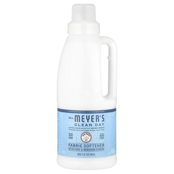Mrs. Meyers Clean Day Fabric Softener, Rain Water, 32 fl oz (946 ml)