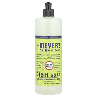 Mrs. Meyers Clean Day, Jabón para lavar platos, Aroma a verbena de limón, 473 ml (16 oz. Líq.)