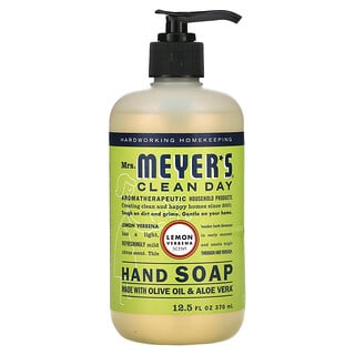 Mrs. Meyers Clean Day, صابون اليدين، برائحة ليمون فيربينا، 12.5 أونصة سائلة (370 ملل)