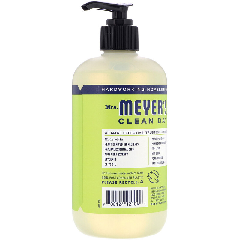 Mrs Meyers Clean Day Hand Soap Lemon Verbena Scent 12 5 Fl Oz 370