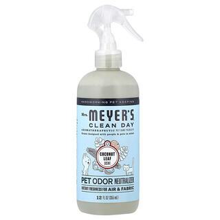 Mrs. Meyers Clean Day, нейтрализатор запаха домашних животных, лист кокоса, 355 мл (12 жидк. унций)