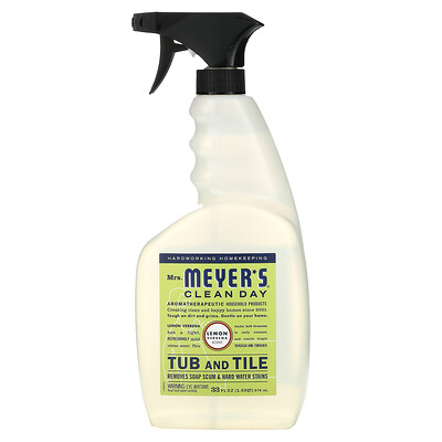 Mrs. Meyers Clean Day Средство для чистки ванн и кафеля с запахом лимона и вербены, 33 жидк. унц. (976 мл)